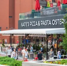 Outside of Katie's Pizza & Pasta Osteria resaturant